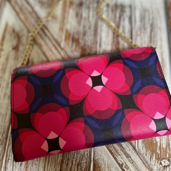 TRINA TURK pink flower chain wallet - Picture 9 of 11
